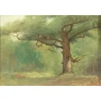 William Sartain, Dagobert Oak, Oil on canvas