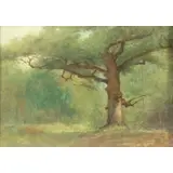William Sartain, Dagobert Oak, Oil on canvas