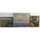 Lucien-Henri Grandgérard, Landscapes, Grouping of three oils on panel