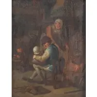 David Teniers, Tavern Scene, Oil on panel