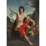 Enrico Scuri, St. John the Baptist, Oil on canvas