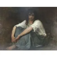 Alexandre Cabanel, Contemplation or The Italian Servant, Oil on canvas