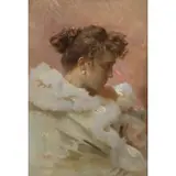 Charles Chaplin, Sarah Bernhardt, Oil on canvas