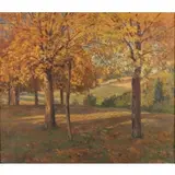 Fritz von Wille, Landscape, Oil on canvas
