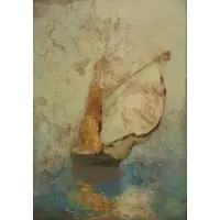 Ettore Caser, Old Ship, Oil on board