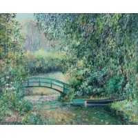 Giverny by Yetvart Kaprielian, Oil on canvas, sold Feb 2022