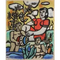 Fernand Léger, Les loisirs, c. 1954, Gouache