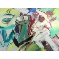 Carl Latimer, Abstract, Oil on canvas