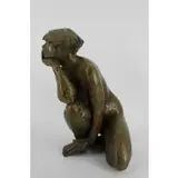 Mireille Lemarchand, Untitled, Bronze Sculpture Of A Nude