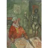 Adams Wirt Garrett, Maillol, Signed Oil On Board