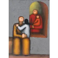 Jesus Mariano Leuus, Untitled, Oil On Board