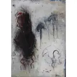 Susan Laufer, Untitled, Lifeline Drawing #14 Charcoal, acrylic, conte crayon and plaster on paper