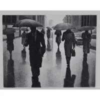 Arthur Werger, Cloudburst, Framed mezzotint signed lr rt