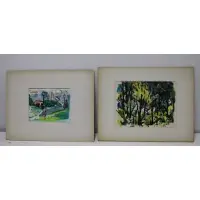 NYC by Aaron Berkman, Watercolors on Paper, sold Feb 2022
