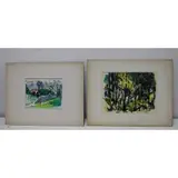 Aaron Berkman, NYC, Watercolors on Paper