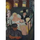 Aaron Berkman, Going to the Ball, Oil on Canvas