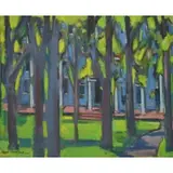 Aaron Berkman, Hotel, Oil on Canvas