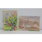 Aaron Berkman, Arila, Spain, Watercolors