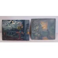 Moonlight by Aaron Berkman, Oil on Board, sold Feb 2022
