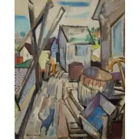 A. Berkman, Gloucester, Oil on Canvas