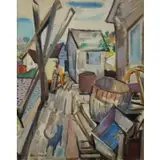 A. Berkman, Gloucester, Oil on Canvas