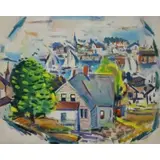 Aaron Berkman, Gloucester, Oil on Canvas