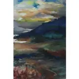Aaron Berkman, New England Shore, Watercolor on Paper