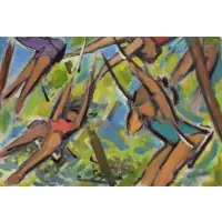 Aaron Berkman, Spring, Acrylic on Board