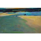 Aaron Berkman, The Creek, New London., Oil on Board