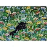Yannis Amoryanos, Leopard, Oil on board signed lr rt and with plaque