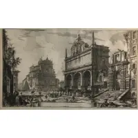 Piranesi, Veduta del Castello dell'Acqua Felice, Etching