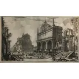 Piranesi, Veduta del Castello dell'Acqua Felice, Etching