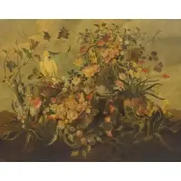 Floral Still Life by William Skilling, Oil on canvas, sold Jan 2022
