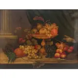 Edwin Steele, Floral Still Life, Oil on canvas