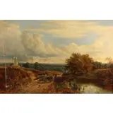 Alfred Augustus Glendening, Jr., Landscape, Oil on canvas
