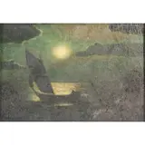 Albert Pinkham Ryder, Seascape, Oil on canvas