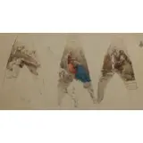 Domenico Morelli, Sketches, Mixed media on paper
