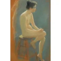 Warren Davies, Nude Study, Pastel