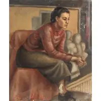 Paul Meltsner, Portrait of a Lady, Oil on canvas