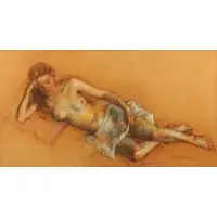 Robert Brackman, Nude, Pastel