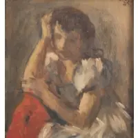 Robert Philipp, Portrait of a Lady, Oil on canvas