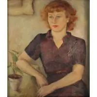 Aaron Shikler, Portrait of a Lady, Oil on canvas