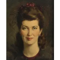 Paul Trebilcock, Mrs. Morton Bryans, Oil on panel