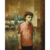 Menelaos Katafygiotis, Portrait of a Man, Oil on canvas