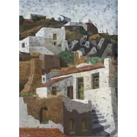 Manos Sofianos, Landscape, Oil on canvas