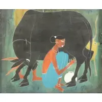 Rasik Dugashankar Raval, Untitled, Gouache