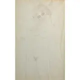 F. N. Souza, Nude, Pen and Ink