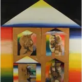 Edward Giobbi, 509 West 50th Street, 1969, Oil on hardboard