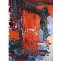 Edvins Strautmanis, Abstract, Oil on canvas