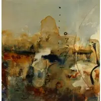 Joseph Maruska, Questions of Faith II, Oil on masonite